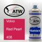 Preview: Volvo, Red Pearl, 408: 400ml Sprühdose, von ATW Autoteile West.